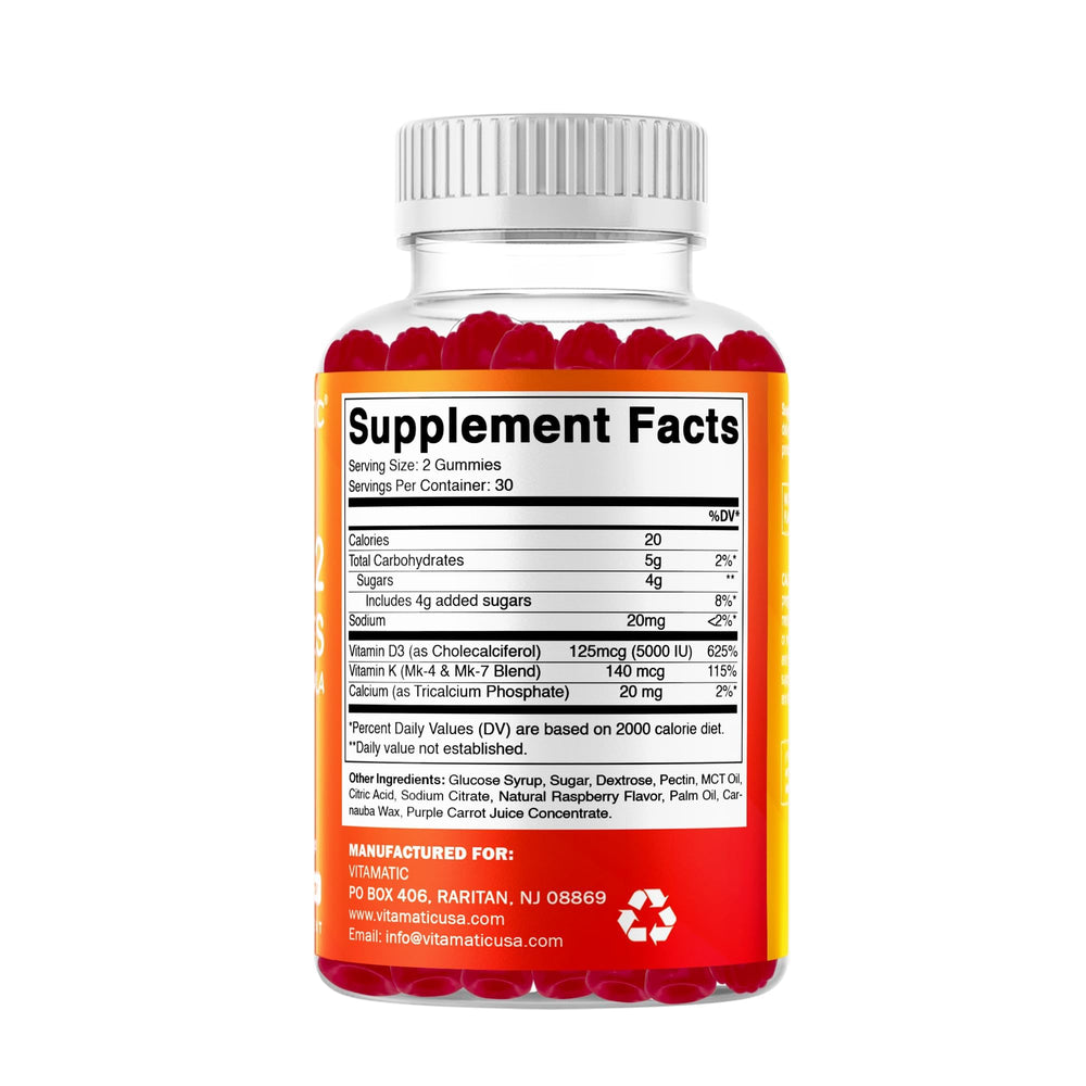 Vitamatic ingredientes naturales como pectina y frambuesa resaltando limpieza