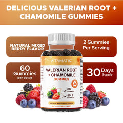 Vitamatic raíz de valeriana y flores de manzanilla como origen natural