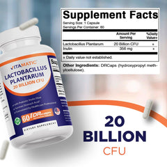 Vitamatic etiqueta lateral con lista de ingredientes y beneficios, transparencia informativa
