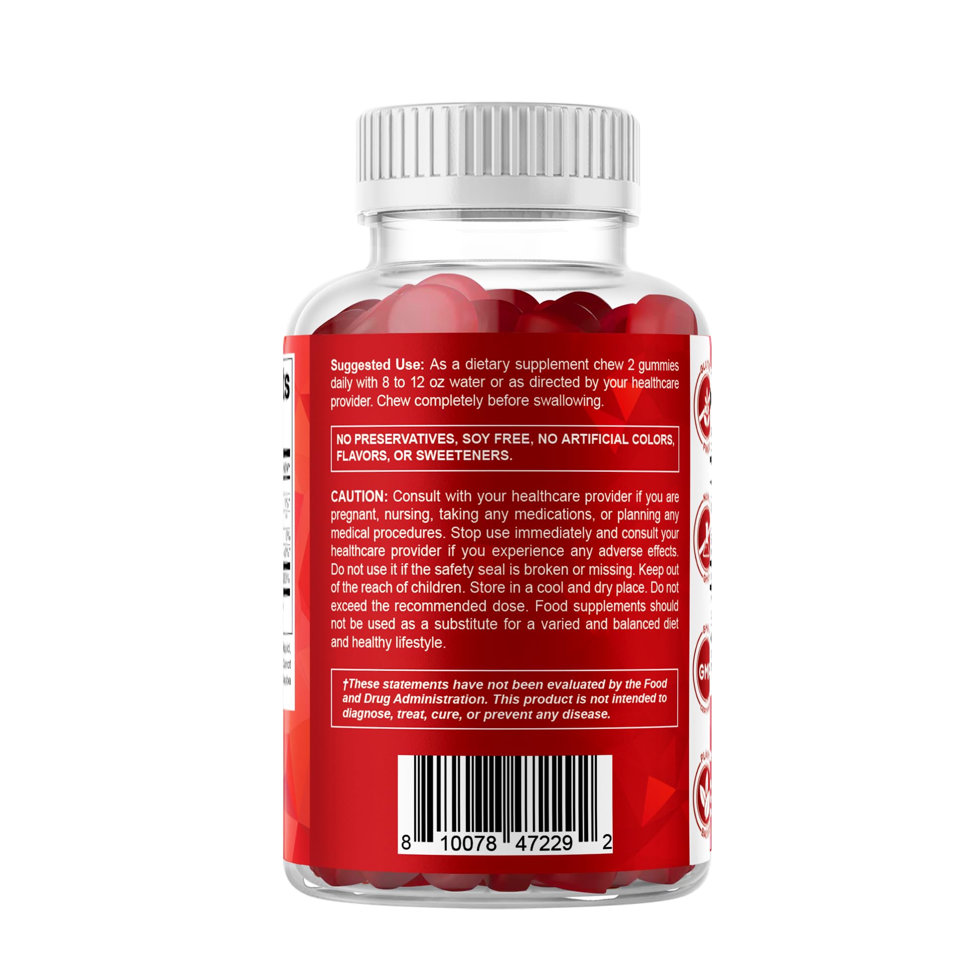 Vitamatic primer plano de la lista de ingredientes destacando pureza