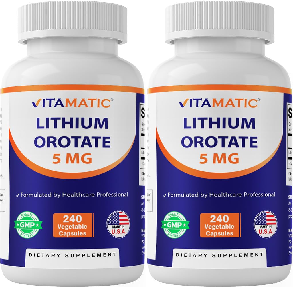 Vitamatic frasco frontal que muestra 240 cápsulas y etiqueta clara