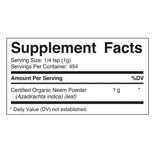 Vitamatic textura del polvo de neem en primer plano, aspecto fino y natural