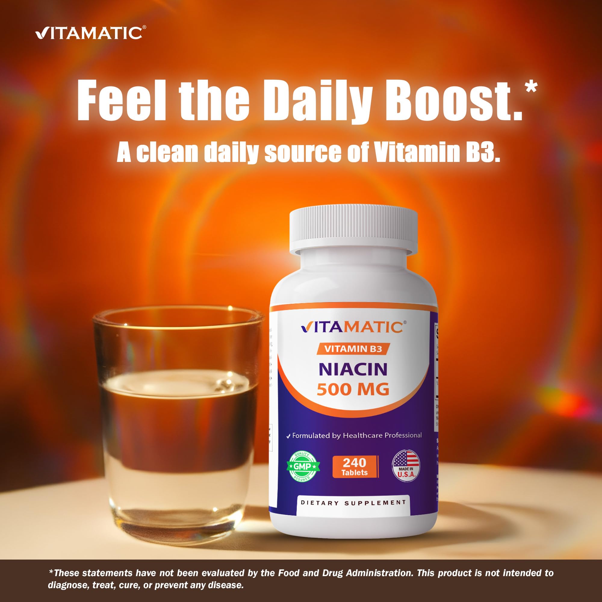 Vitamatic etiqueta con ingredientes claros y beneficio de transparencia