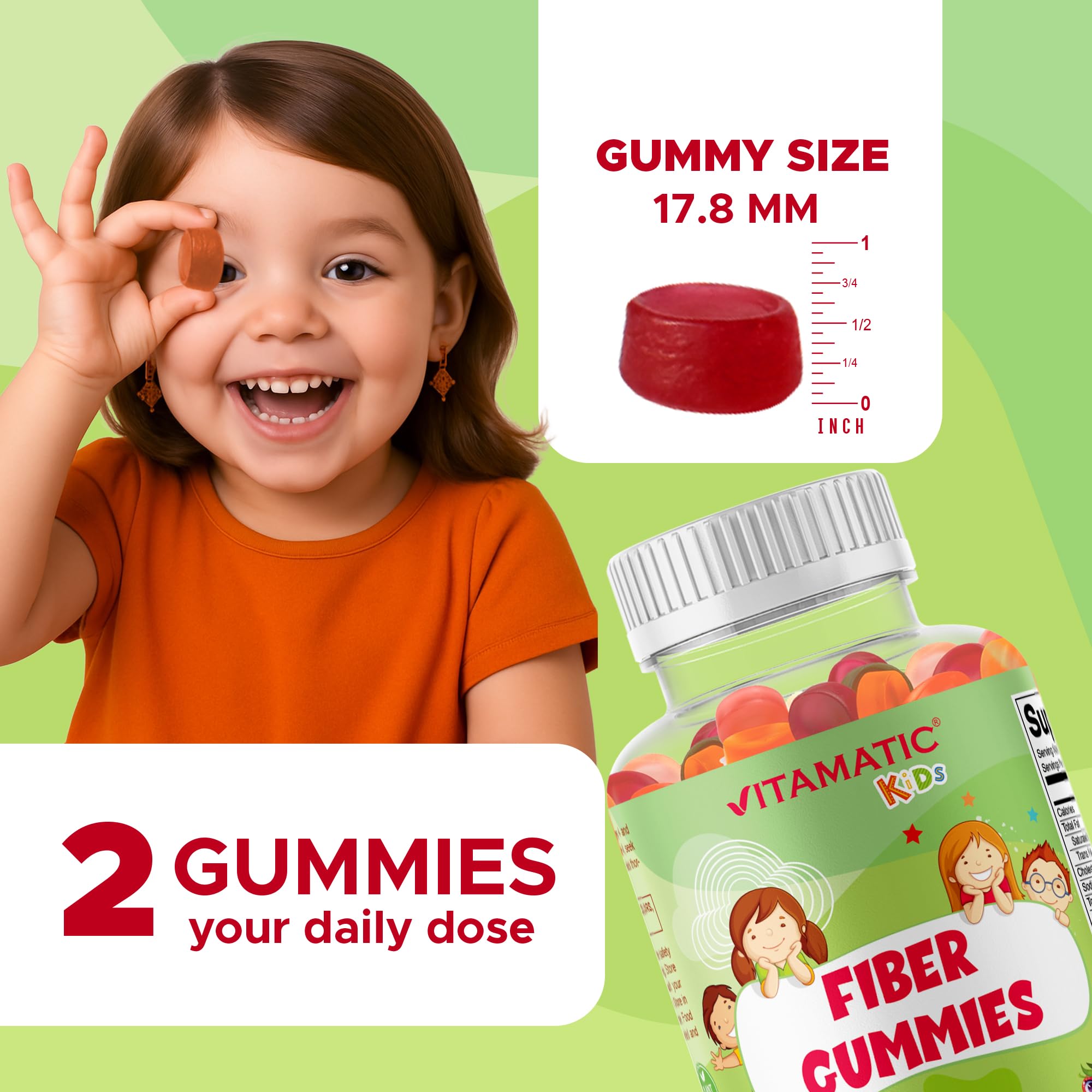 Vitamatic tres sabores naturales juntos, atractivo para niños