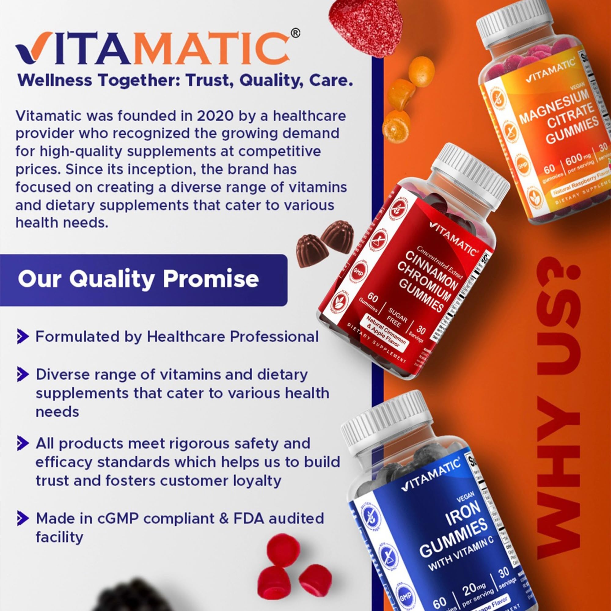 Vitamatic ingredientes naturales destacados en primer plano