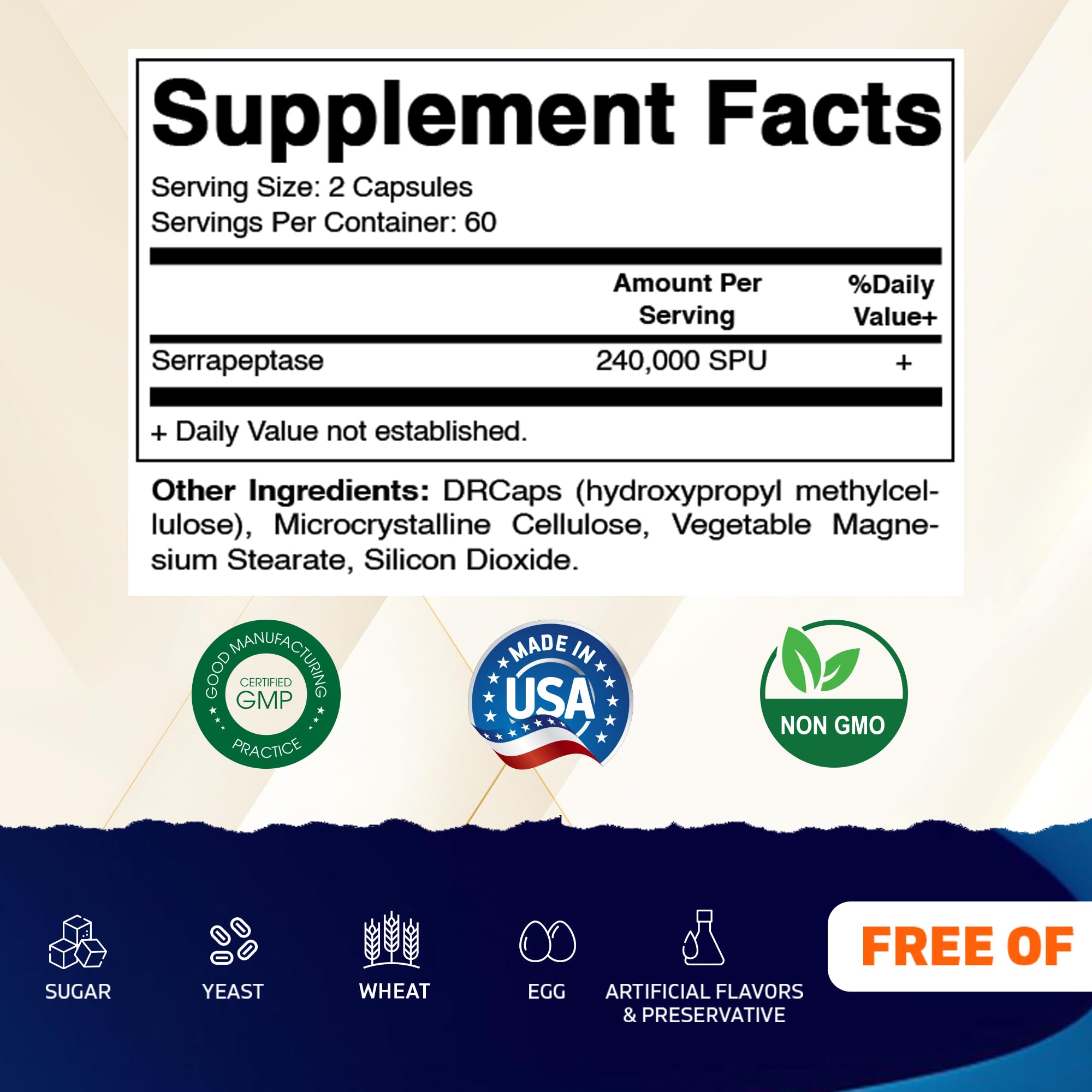 Vitamatic cápsula entérica en primer plano que muestra recubrimiento protector