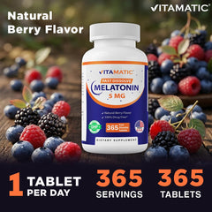 Vitamatic tableta sobre la lengua listo para disolverse, uso cómodo