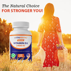 Vitamatic tableta en mano mostrando tamaño y facilidad de ingestión
