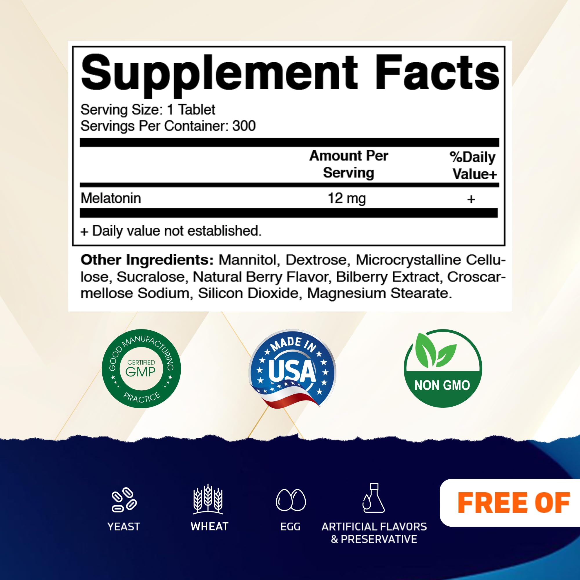 Vitamatic tableta textura cerca que destaca la disolución rápida y facilidad