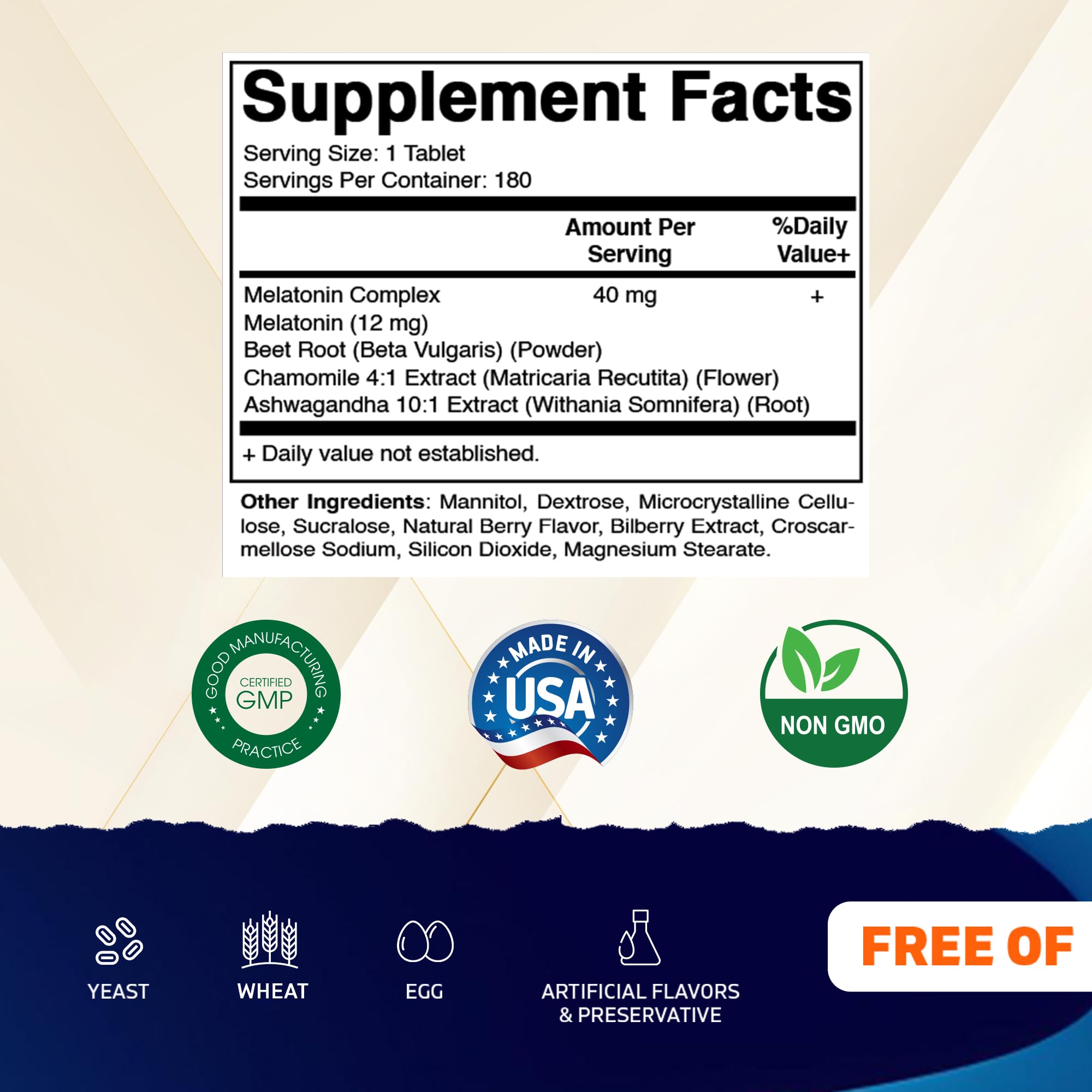 Vitamatic primer plano de la textura de la tableta para disolución rápida
