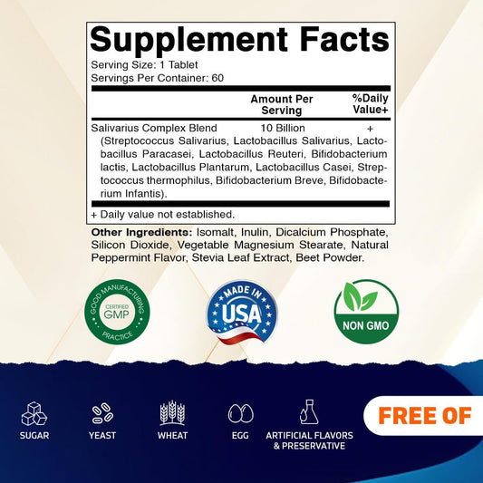 Vitamatic tabletas masticables cerca con textura y sabor menta visible