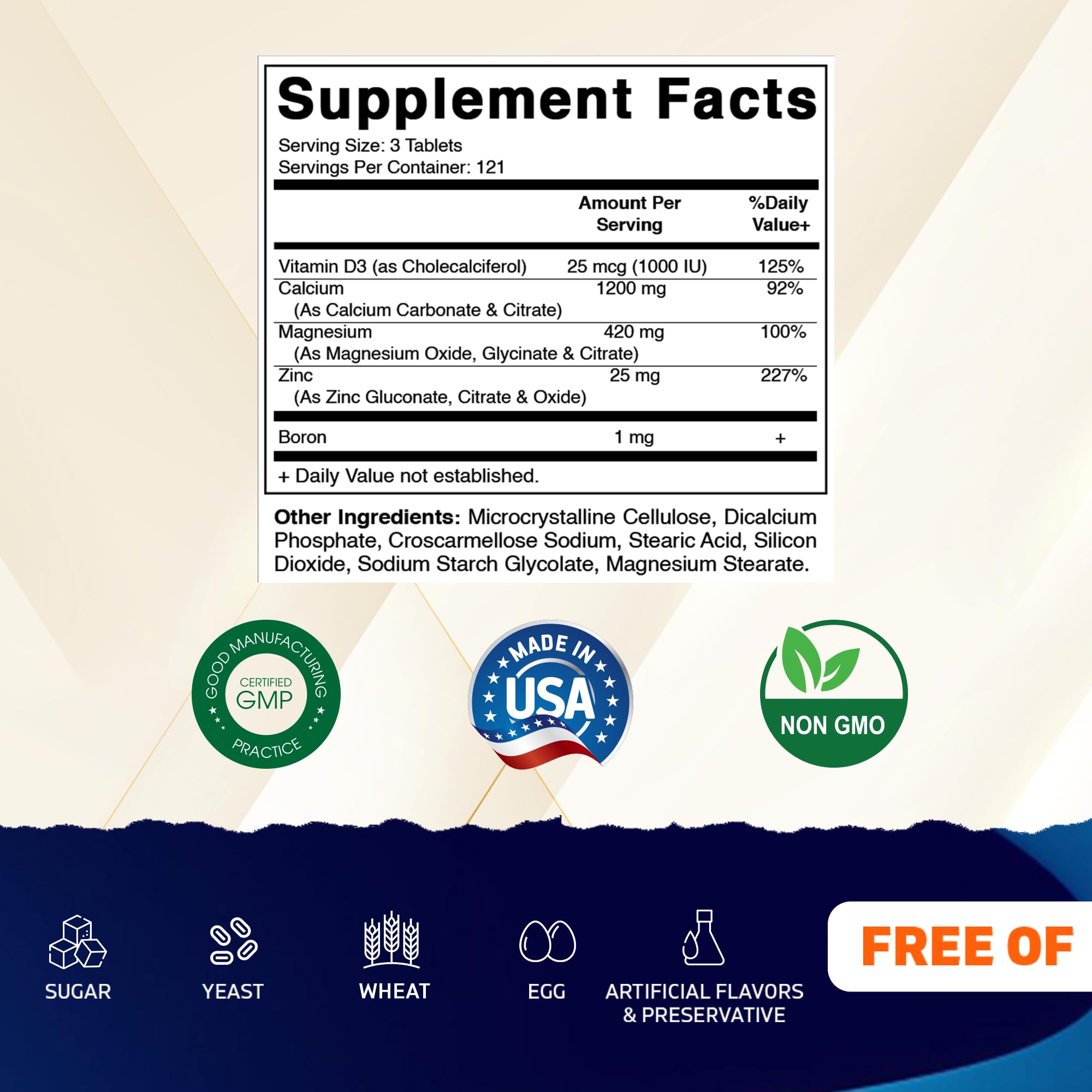 Vitamatic tabletas recubiertas en detalle, fácil de tragar y sin sabor fuerte