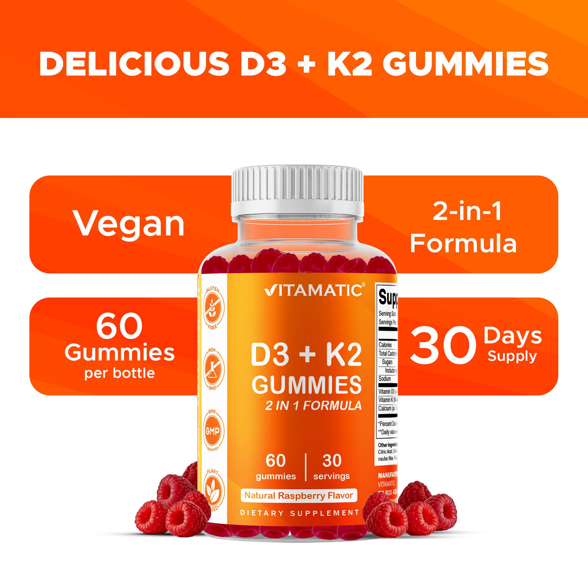 Vitamatic gominola junto a una moneda para comparar tamaño