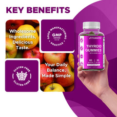 Vitamatic comparación de tamaño de la gomita junto a moneda para escala