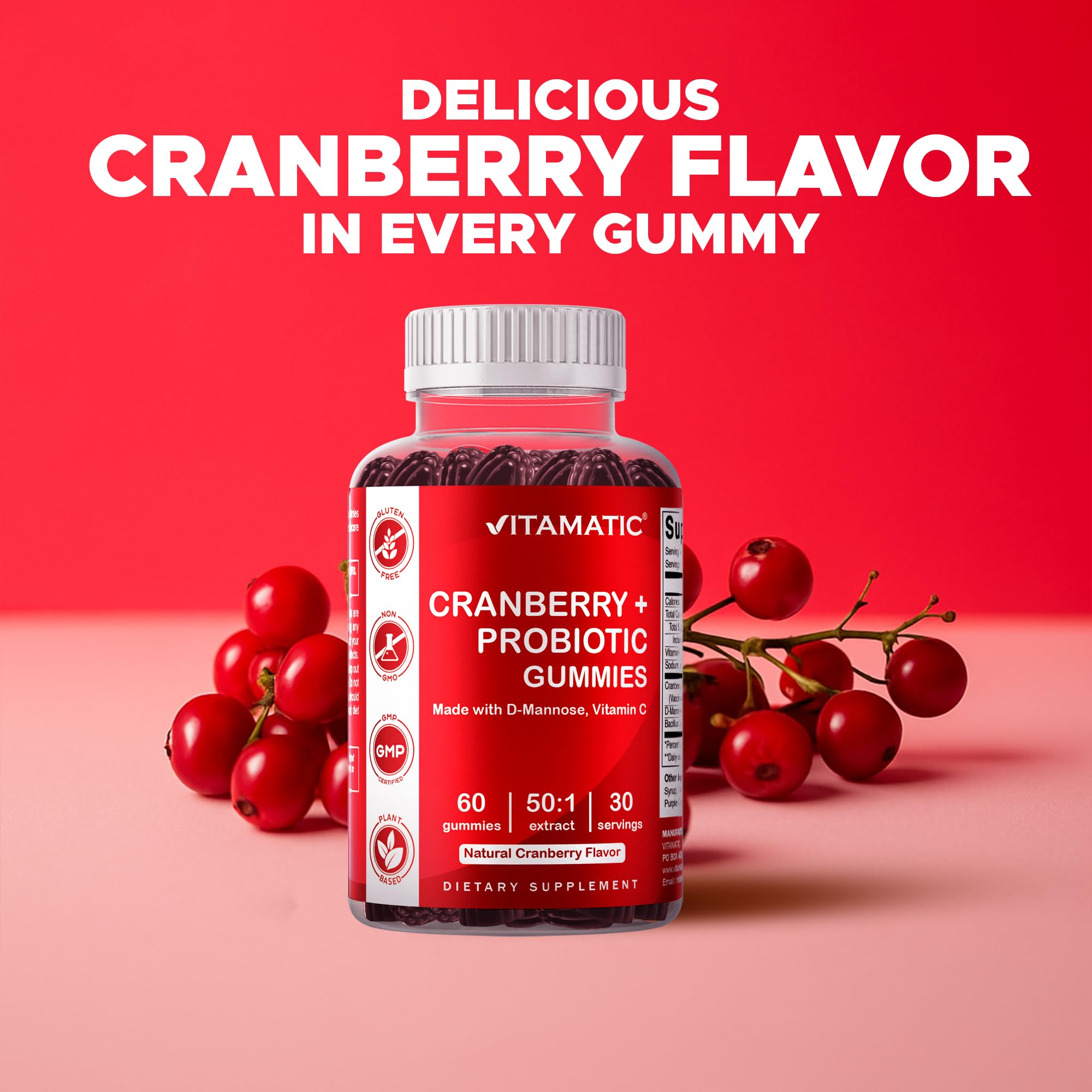 Vitamatic comparación de tamaño con una mano para referencia