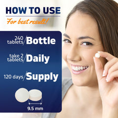 Vitamatic textura de la tableta en primer plano para ver calidad y pureza