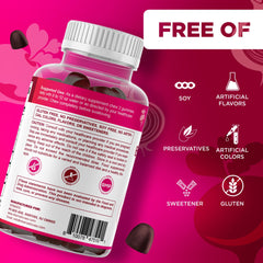 Frasco abierto de Vitamatic con gominolas listas para consumo diario en la cocina