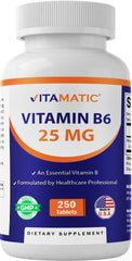 Vitamatic frasco frontal mostrando etiqueta clara y beneficio de dosificación