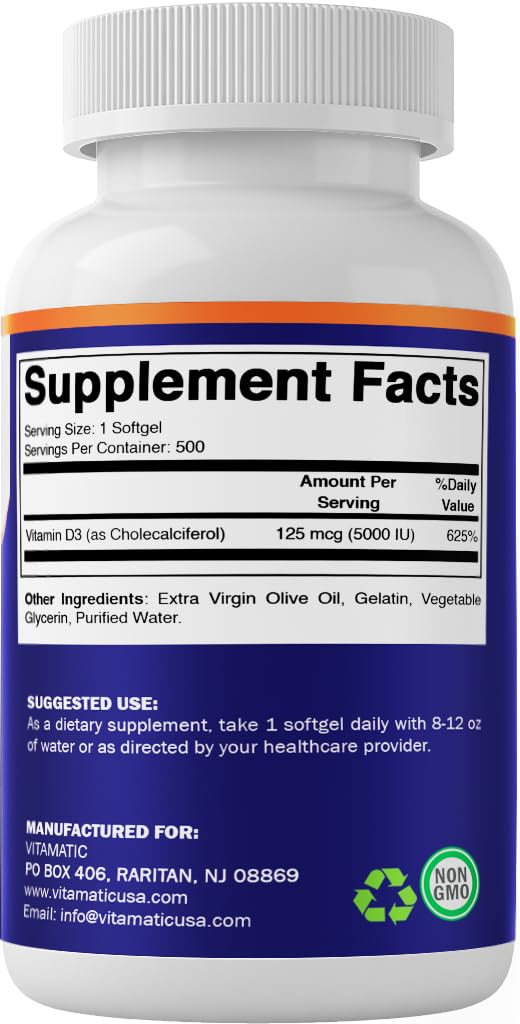 Sello Made in USA en envase Vitamatic destacando control de calidad