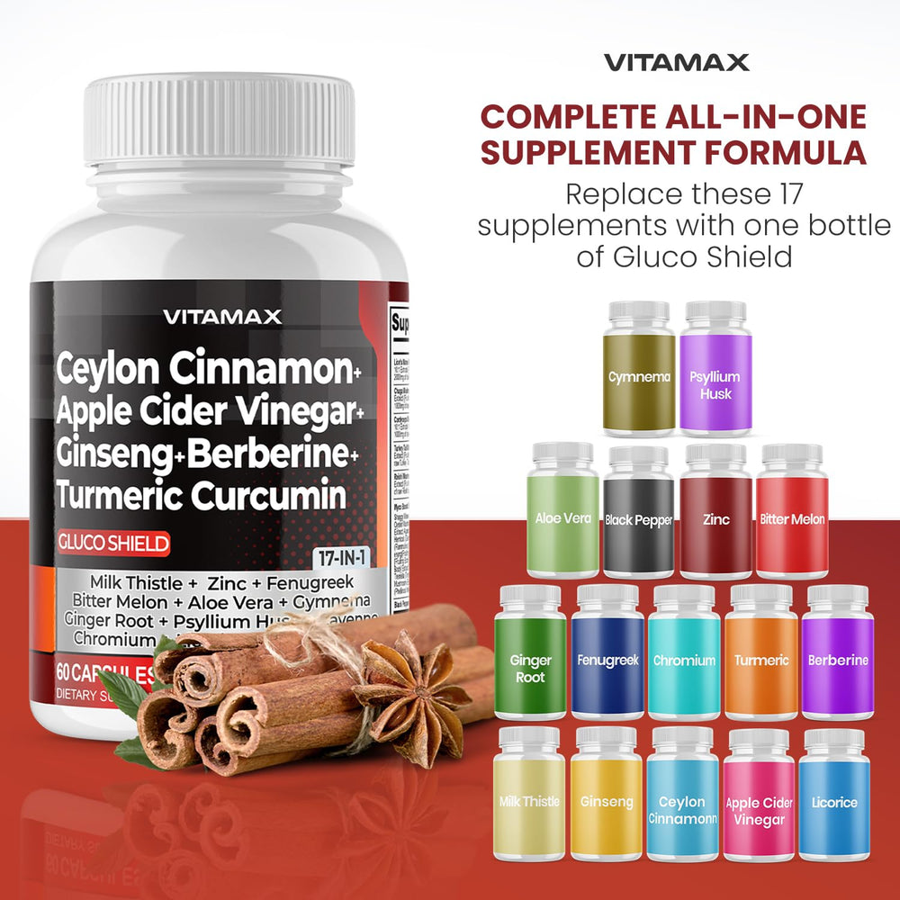 Vitamax caja abierta con cápsulas alineadas, presentación ordenada y uso diario