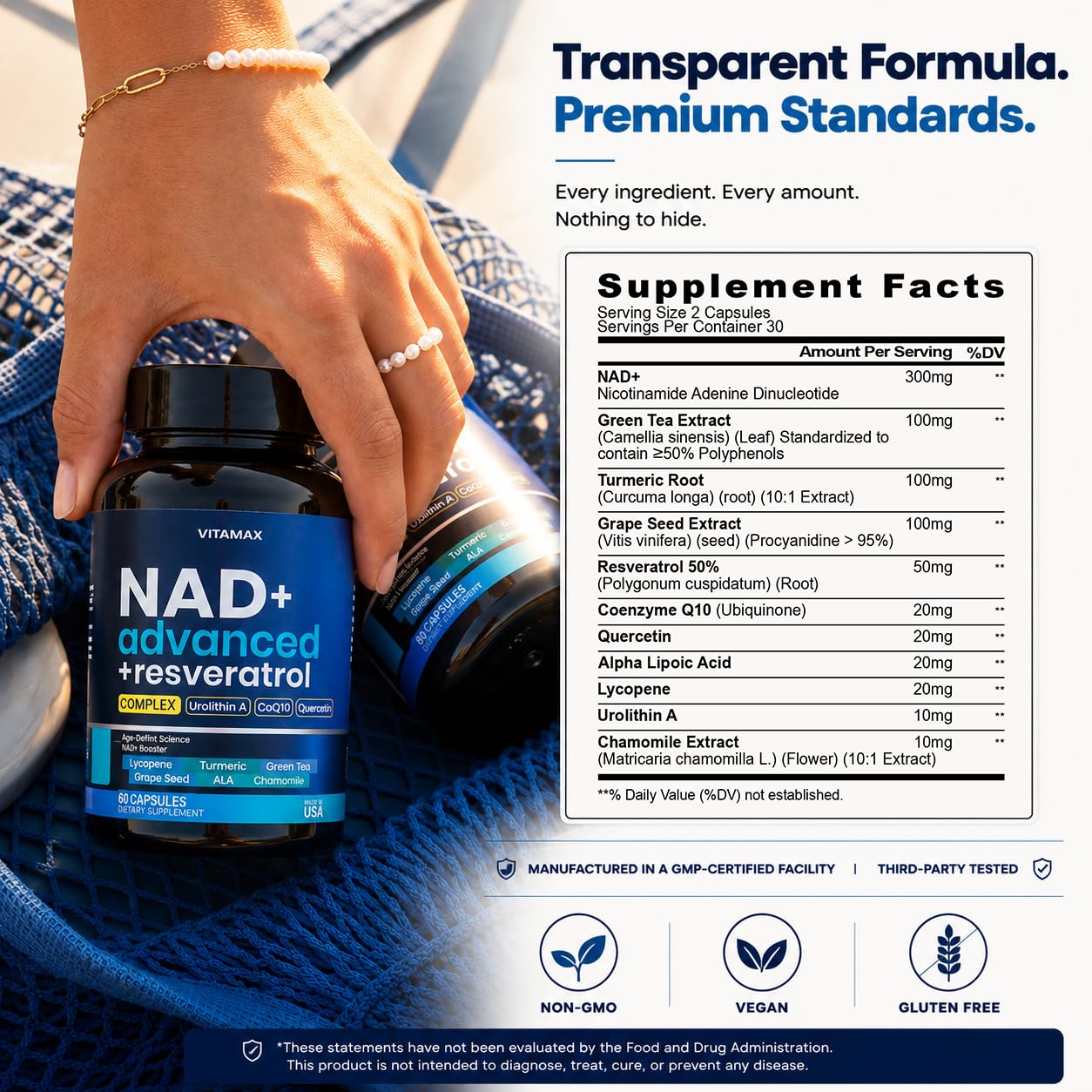 Vitamax cápsulas abiertas sobre superficie para ver color y forma