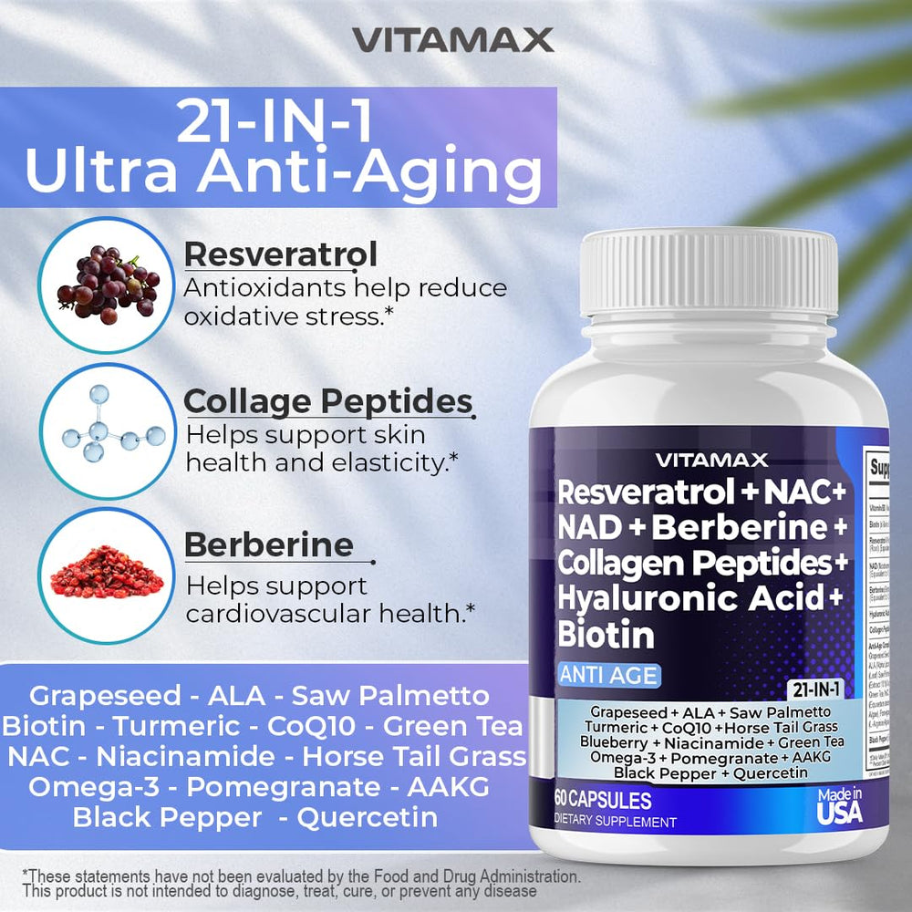Vitamax etiqueta de ingredientes que muestra componentes clave y transparencia