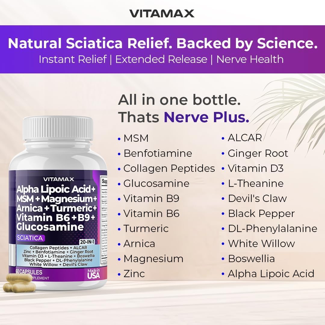 Cápsulas Nerve Plus de Vitamax detalle y textura, fácil de tragar