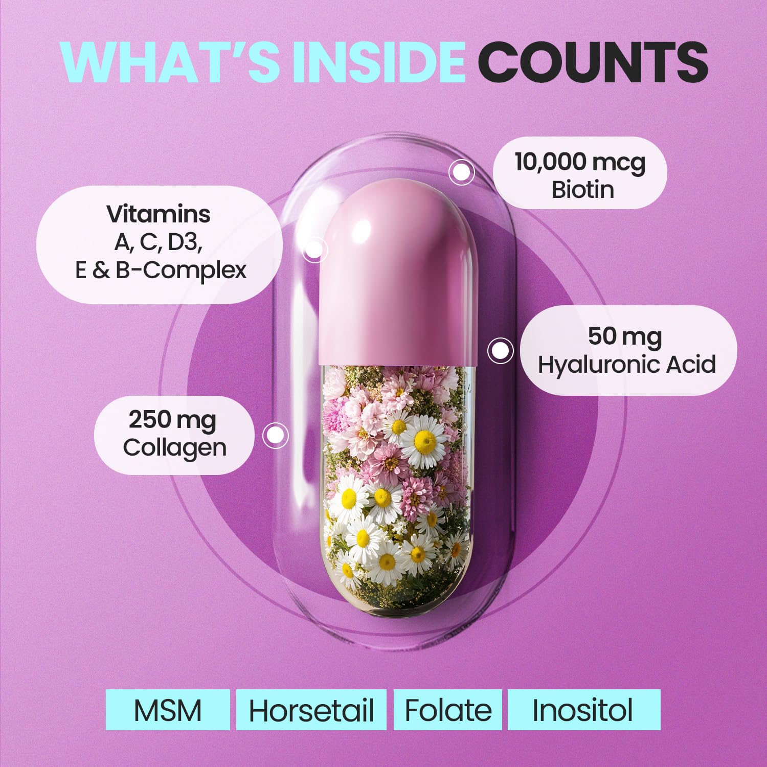 Vitamax cápsula al tomarla indicando comodidad y fácil ingesta