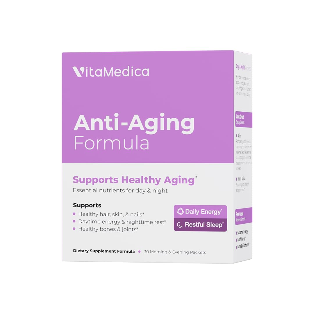 VitaMedica sobres frontales mostrando empaque práctico y dosis diaria