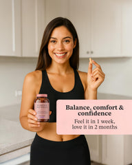 Vitamin Bounty caja abierta con cápsulas para visualización de contenido mensual