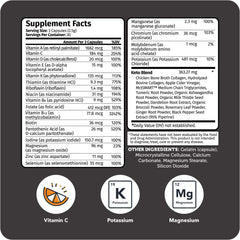 Vitamin Bounty cápsulas textura y forma fáciles de tragar para uso diario