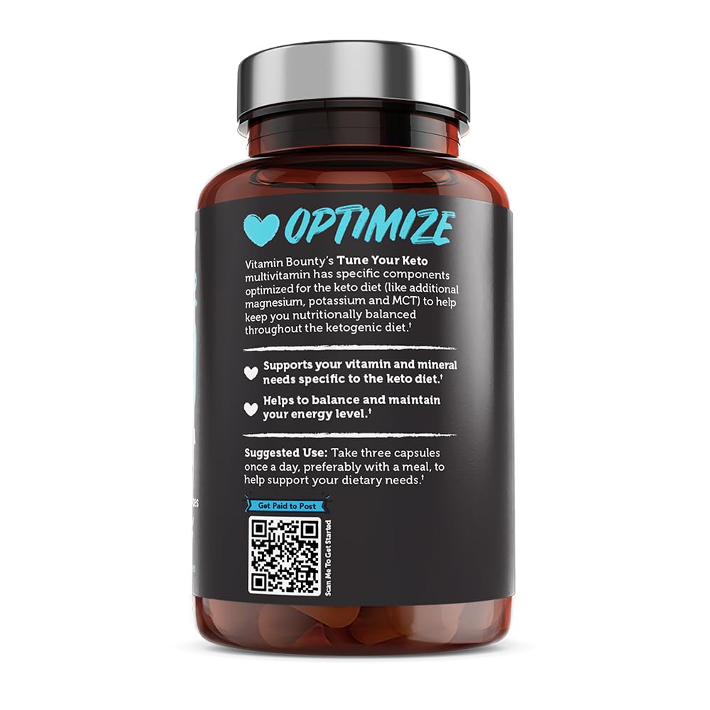 Vitamin Bounty etiqueta detalle con ingredientes clave para mantener electrolitos