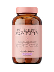 Vitamin Bounty frente del empaque mostrando beneficio de apoyo vaginal