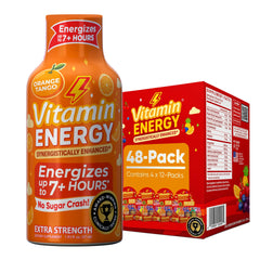 Vitamin Energy frontal del pack de 12, práctico y sin azúcar
