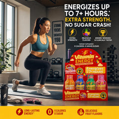 Vitamin Energy en uso escena de gimnasio mostrando energía portátil