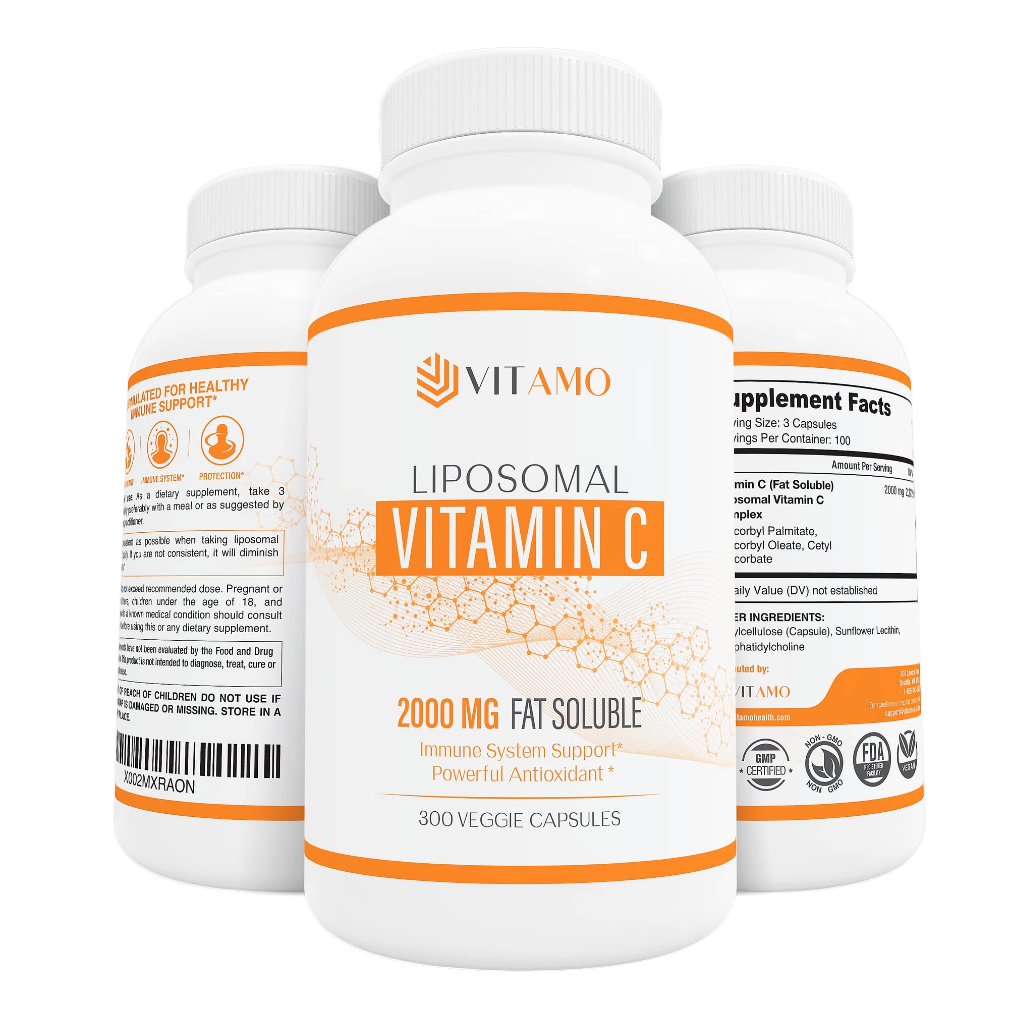 Vitamo frasco frontal del producto mostrando presentación y beneficio de alta potencia