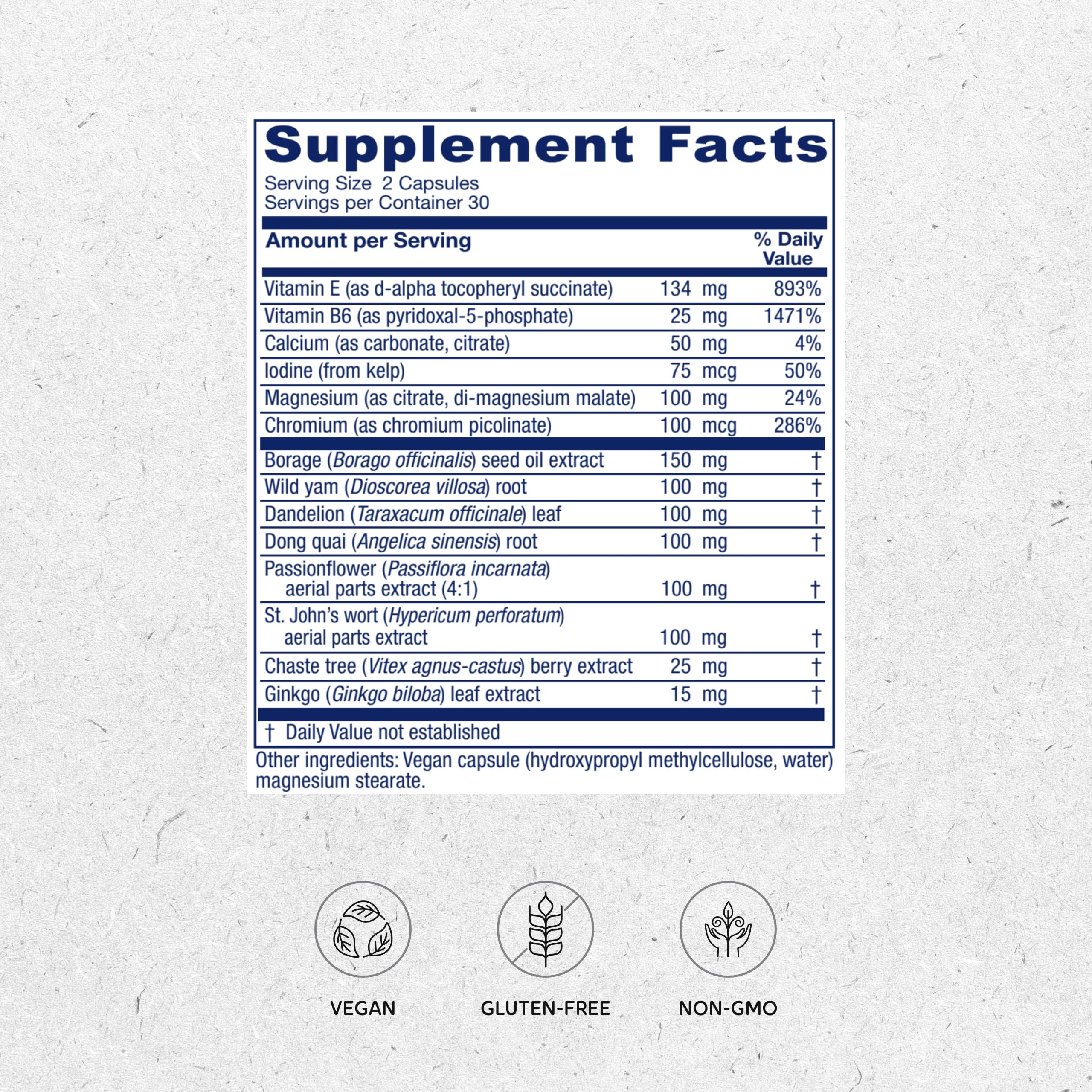 Vitanica, fórmula de la Dra. Tori Hudson para PMS.
