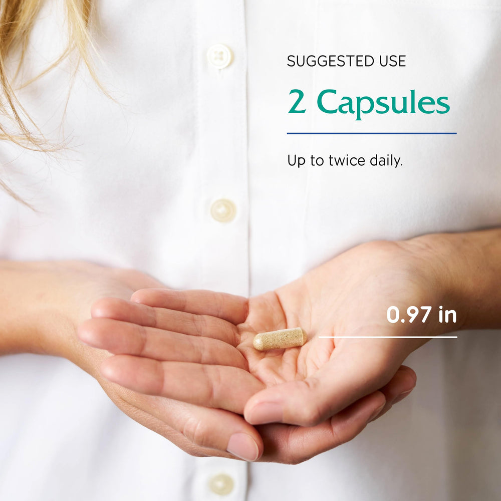 Vitanica GABA Ease, dosis diaria, soporte calmante suave para uso cotidiano.