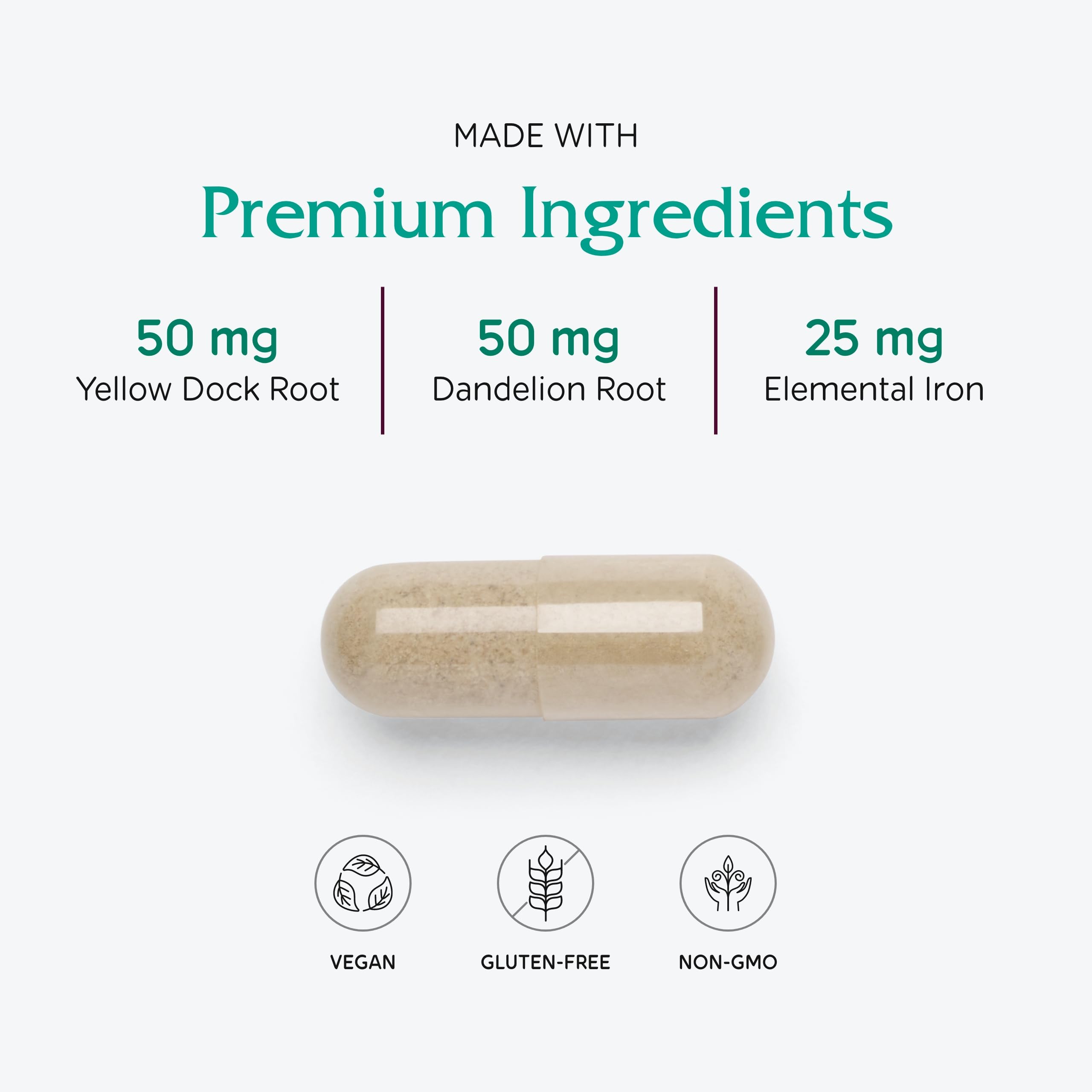 Mezcla de dock amarillo, diente de león y ortiga usada por Vitanica para minerales