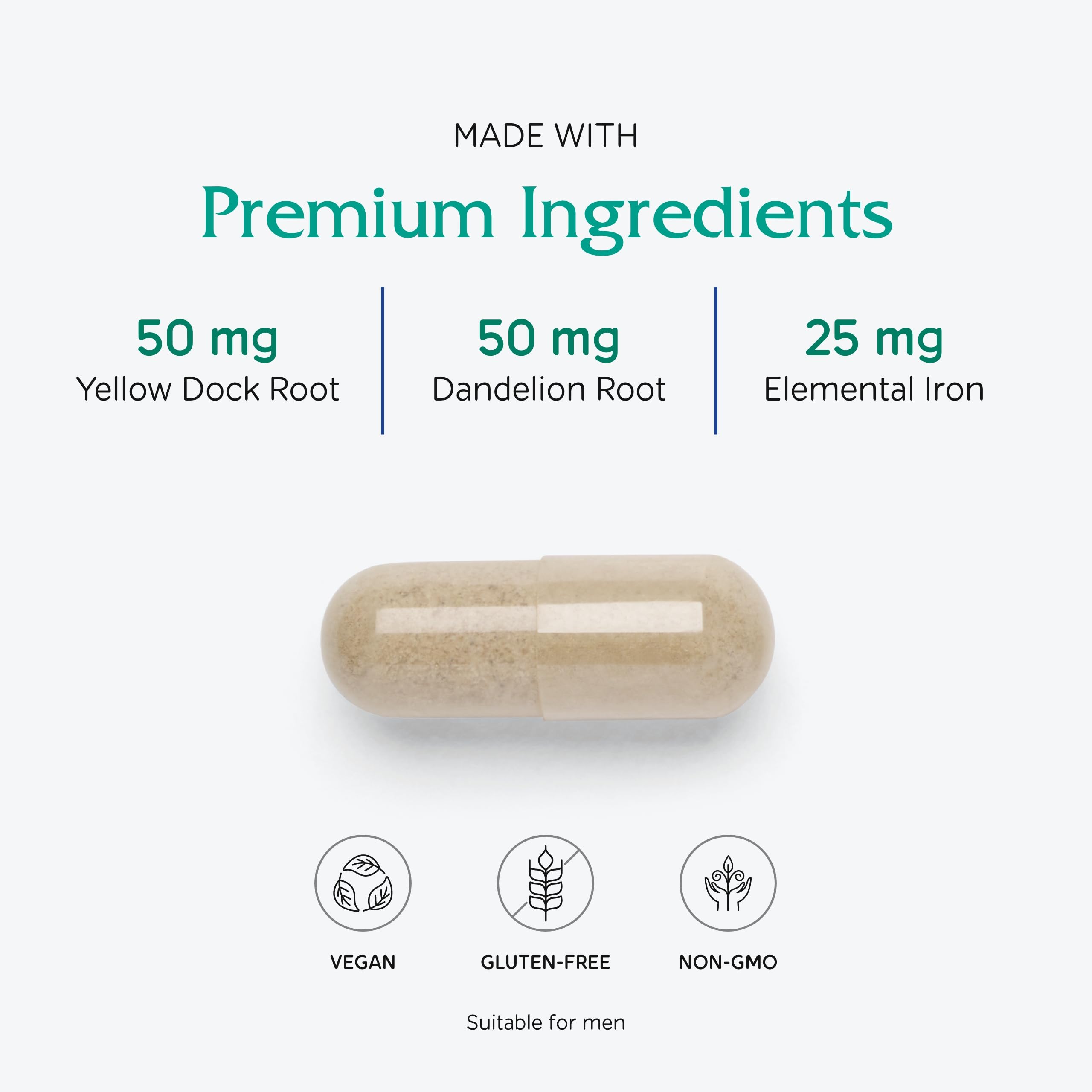 Vitanica ingredientes herbales como ortiga y diente de león, aporte mineral