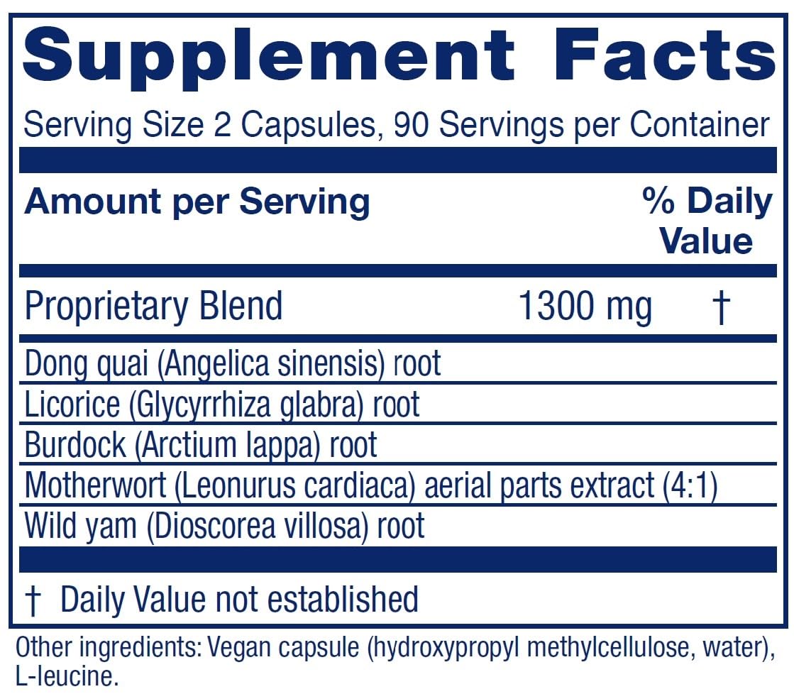 Vitanica Fase II: etiqueta frontal destacando ingredientes herbales para bienestar diario.