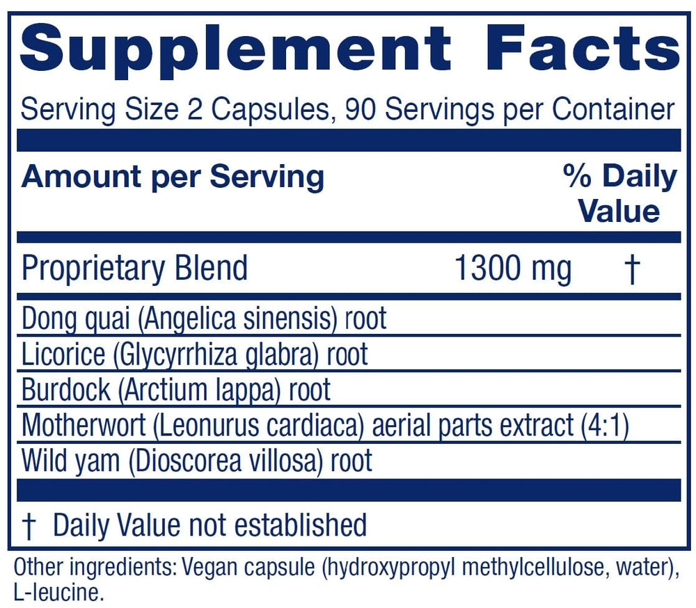 Vitanica Fase II: etiqueta frontal destacando ingredientes herbales para bienestar diario.