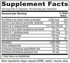 Cápsulas de Vitanica Opti-Recovery vista cercana de textura y tamaño, fácil ingestión