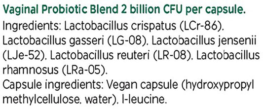 Lactobacillus crispatus, gasseri, jensenii, reuteri en Vitanica para equilibrio