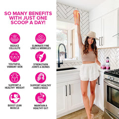 Vitauthority Collagen Burn, mezcla en shaker para tomar en cualquier momento.