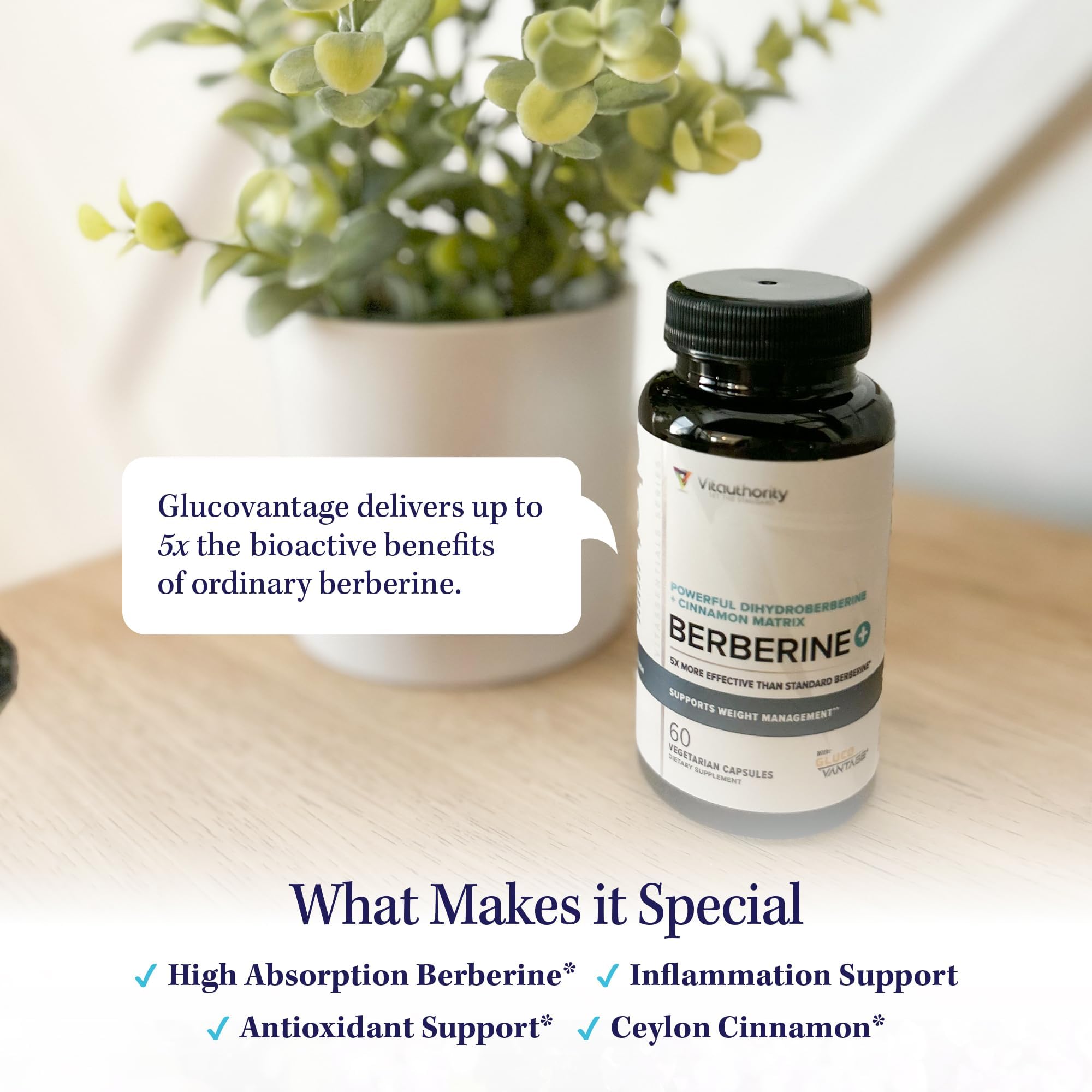 Vitauthority etiqueta legible con ingredientes y recomendaciones de uso