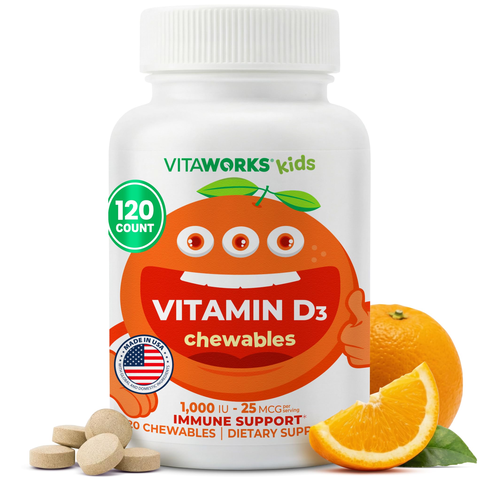 VitaWorks frasco delante mostrando etiqueta clara y beneficios