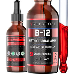 VITBOOST botella frontal mostrando la etiqueta y beneficios