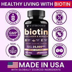 VITBOOST etiqueta abierta con lista de ingredientes y certificaciones
