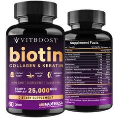 VITBOOST botella frontal mostrando etiqueta y beneficios visibles